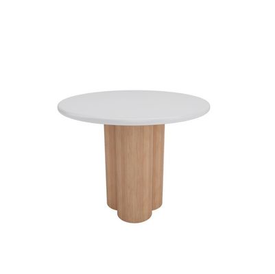 NO Folded Round Wooden Dining Table for Modern Dining Room Living Room Furniture Home Furniture