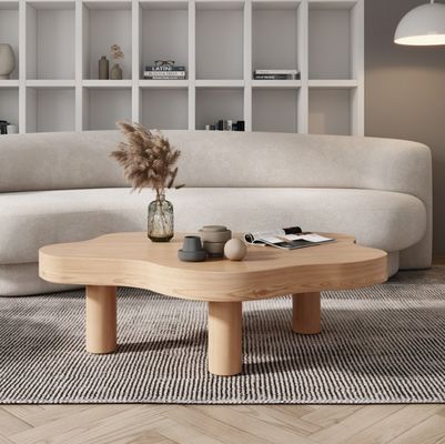 Simple Design Table for Tea and Coffee Park Living Room Furniture in Western Solid Wood Style