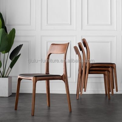 Solid Wood Frame Customization Dining Chairs for Modern Restaurant Stacking