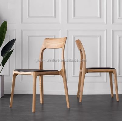 Solid Wood Frame Customization Dining Chairs for Modern Restaurant Stacking
