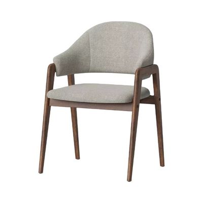 Top Selling Modern Upholstered Dining Chairs in Popular Nature Colors for Hotel and Restaurant
