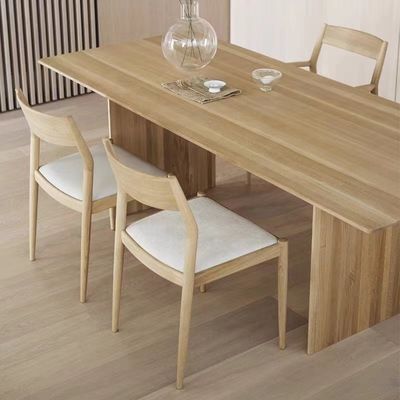 Comfortable Cushion Solid Wood Dining Chair in Nature Popular Colors for Contemporary Restaurant