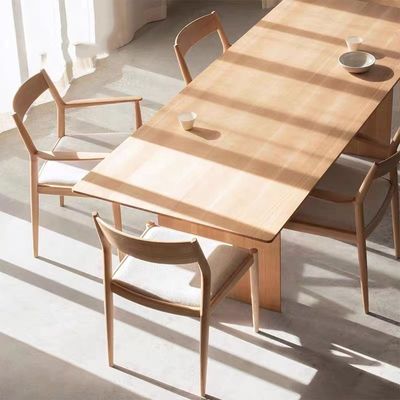 Restaurant Wood Dining ArmChair Mid Century Modern Design Solid Wood Mail Packing Y