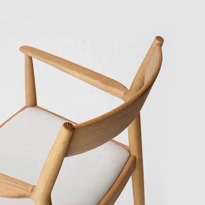Restaurant Wood Dining ArmChair Mid Century Modern Design Solid Wood Mail Packing Y