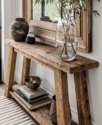 Mail Packing Modern Design Pure Wood Porch Table Simple Shelf Rectangular Table