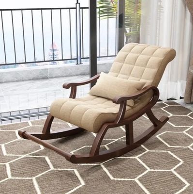 Contemporary Design Solid Wood Rocking Chair W60*D135*H85CM for Living Room