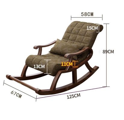 Contemporary Design Solid Wood Rocking Chair W60*D135*H85CM for Living Room