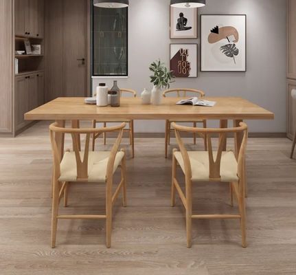 Modern Solid Wood Dining Table Furniture Set for Dining Room and Kitchen L120*W70*H75CM