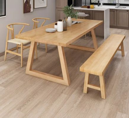 Modern Solid Wood Dining Table Furniture Set for Dining Room and Kitchen L120*W70*H75CM