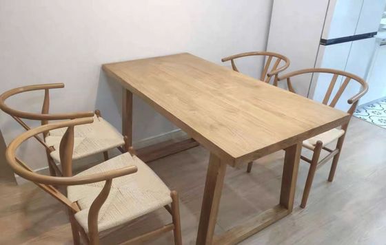 Modern Solid Wood Dining Table Furniture Set for Dining Room and Kitchen L120*W70*H75CM