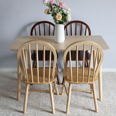 Stylish and Functional Nordic Solid Wood Dining Chair for Elegant Dining Room W49.5*D51*H79 cm