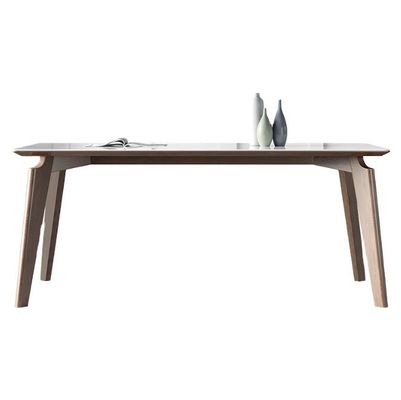 Marble Top Wood Dining Table Set for Kitchen and Dining Room in Modern Design