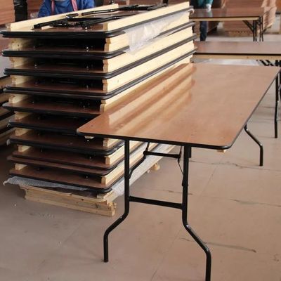 Specific DINING TABLE Finish Nitrolacquer Industrial Style Iron Wood Restaurant Dining Tables Solid Wood Folding