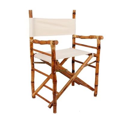 Outdoor Bamboo Wooden Director Chair Foldable Function for Beach Camping Bamboo Material Commercial Furniture