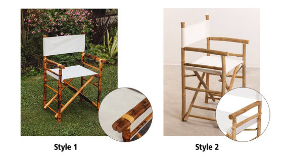 Outdoor Bamboo Wooden Director Chair Foldable Function for Beach Camping Bamboo Material Commercial Furniture