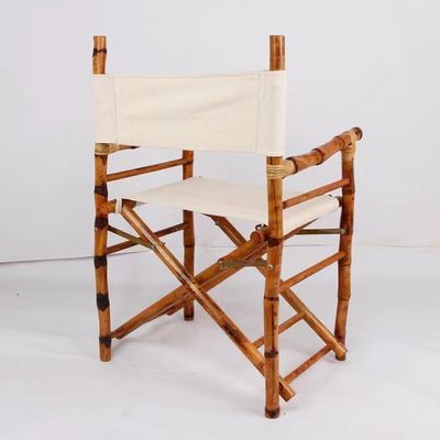 Outdoor Bamboo Wooden Director Chair Foldable Function for Beach Camping Bamboo Material Commercial Furniture