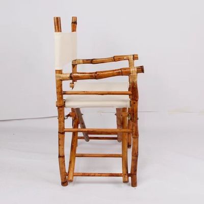 Outdoor Bamboo Wooden Director Chair Foldable Function for Beach Camping Bamboo Material Commercial Furniture