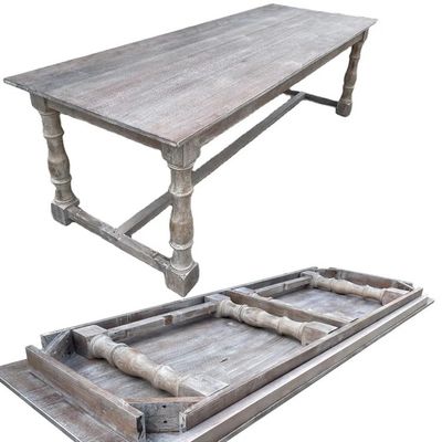 Nitrolacquer Finish American Color Tables Rectamgle Solid Wood Dinning Folding Table for Modern Simple Design
