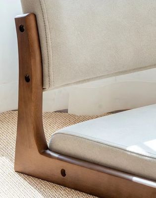 Seatback Room And Solid Wood Natural Dining Legless Floor Chair For Living Room Minimalist Design
