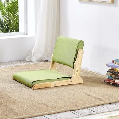 Mail packing Y Leisure Chair Style Japanese Tatami Wood Legless Floor Tea Chair with Back Support