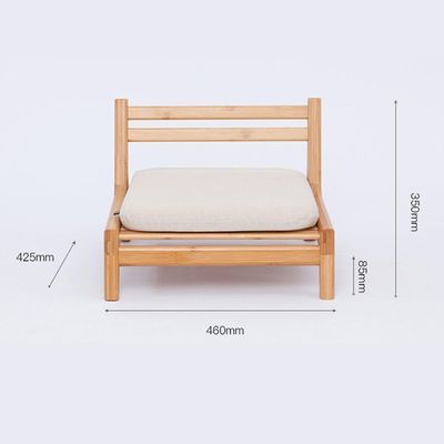 Home Furniture Japanese Tatami Wood Legless Floor Tea Chair with Back Support OEM/ODM YES