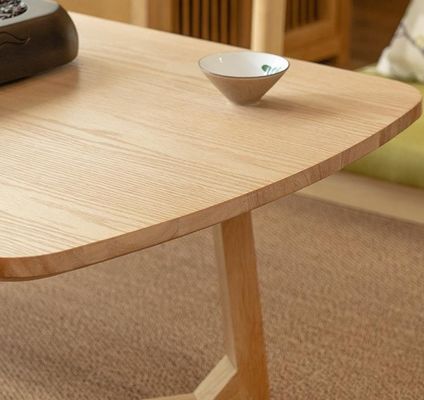 Modern Solid Wood Side Coffee Table Furniture with Nitrolacquer Finish for Living Room Furniture in Nordic Style