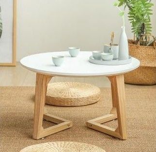 Practical Modern Nordic Design Solid Wood Coffee Table for Office Building Environment