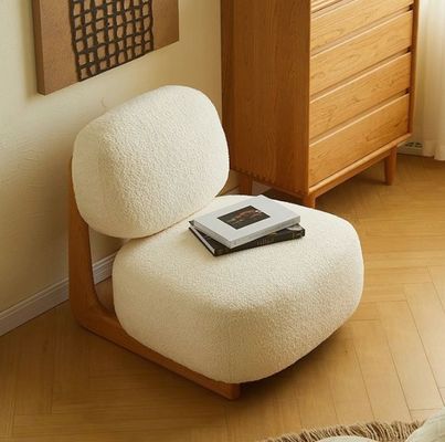 Upgrade Your Hotel with Nordic Design Modern Solid Wood Chair Lamb Wool Dining Room Wooden Chairs