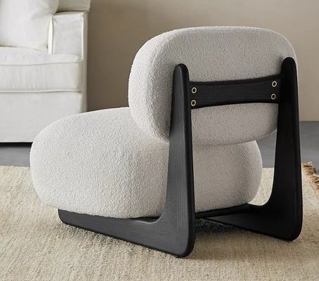 Upgrade Your Hotel with Nordic Design Modern Solid Wood Chair Lamb Wool Dining Room Wooden Chairs