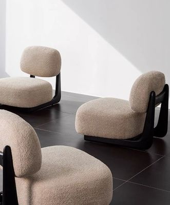 Upgrade Your Hotel with Nordic Design Modern Solid Wood Chair Lamb Wool Dining Room Wooden Chairs