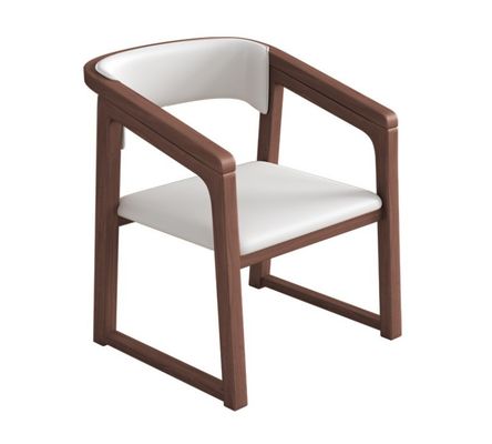 Customized Color Solid Wood PU Leather Wood Chair W56*D51*H71CM Dining Room Chair Nordic Design Modern Wooden Chair