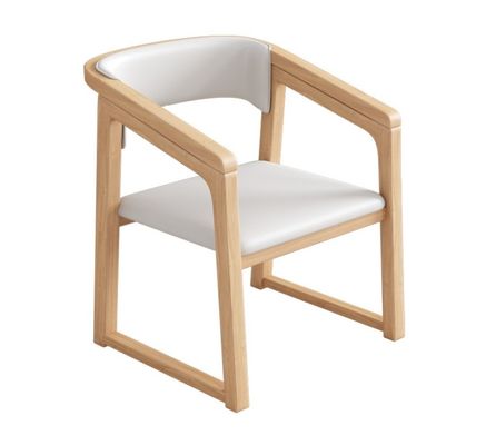 Customized Color Solid Wood PU Leather Wood Chair W56*D51*H71CM Dining Room Chair Nordic Design Modern Wooden Chair