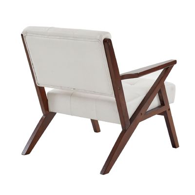 Living Room Chair with Fabric Cover Material Modern Solid Wood Single Sofa Chair