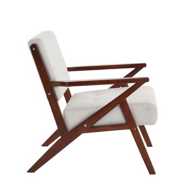 Living Room Chair with Fabric Cover Material Modern Solid Wood Single Sofa Chair