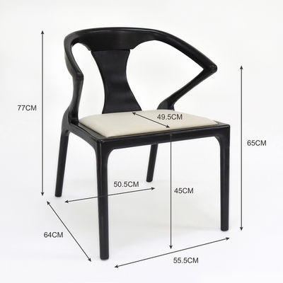 Guaranteed One Year Wood Restaurant Chairs for Dining in Hotels Walnut Wood Chairs