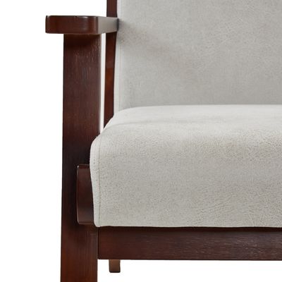 Living Room Modern Arm Sofa Fabric Chaise Lounge Single Sofa Chair with Wabi-Sabi Customized Design
