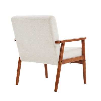 Outdoor Solid Wood Fabric Wooden Sofa Chair for Living Room and Hotel Mail Packing N Modern Design Soft Seat Chair