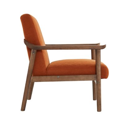 Modern Fabric Chaise Lounge Sofa Single Sofa Chair Solid Wood Sofa Chair with Mail Packing in Leisure Chair Style