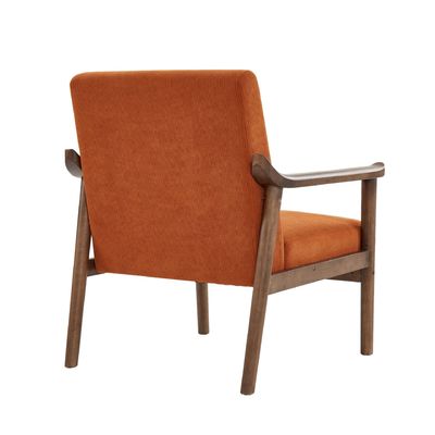 Modern Fabric Chaise Lounge Sofa Single Sofa Chair Solid Wood Sofa Chair with Mail Packing in Leisure Chair Style