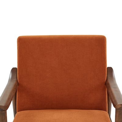 Modern Fabric Chaise Lounge Sofa Single Sofa Chair Solid Wood Sofa Chair with Mail Packing in Leisure Chair Style