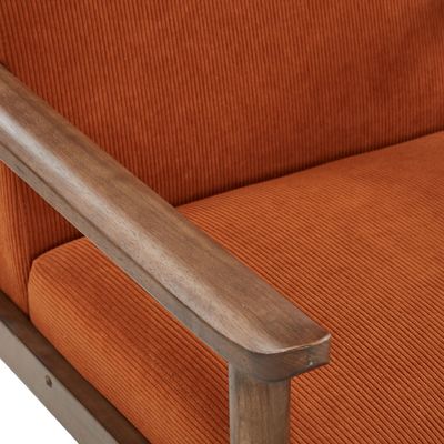 Modern Fabric Chaise Lounge Sofa Single Sofa Chair Solid Wood Sofa Chair with Mail Packing in Leisure Chair Style