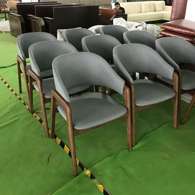 Modern Customize Upholstery Chair for Restaurant Hotel Solid Wood Furniture Dining Chair from Workshop