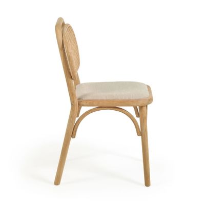 Modern Solid Wood Dining Chair in Natural Color for Restaurant Furniture
