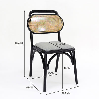 Modern Solid Wood Dining Chair in Natural Color for Restaurant Furniture