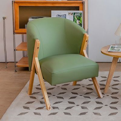Modern Nordic Wood Chair Sturdy Ash Solid Wood Frame for Hotel Design Velvet Lamb Wool Wooden Sofa Chairs
