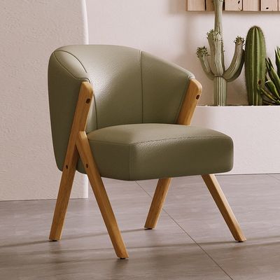 Modern Nordic Wood Chair Sturdy Ash Solid Wood Frame for Hotel Design Velvet Lamb Wool Wooden Sofa Chairs