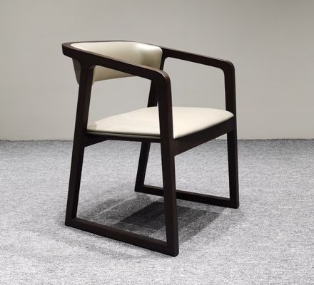Mail Packing Solid Wood PU Leather Dining Room Chair in Nordic Design and Black/Walnut/Customized Color for Modern Dining