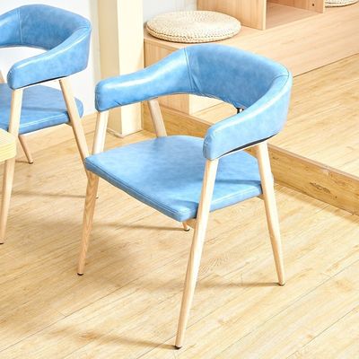 Modern Style Soft Seat Chair for Living Room and Hotel Solid Wood Fabric Wooden Dining Chair of Modern Design