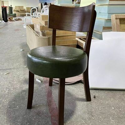 Solid Wooden Chair for Nordic Style Paddle Leisure Cafe Dining Chair Home Upholstery Chair