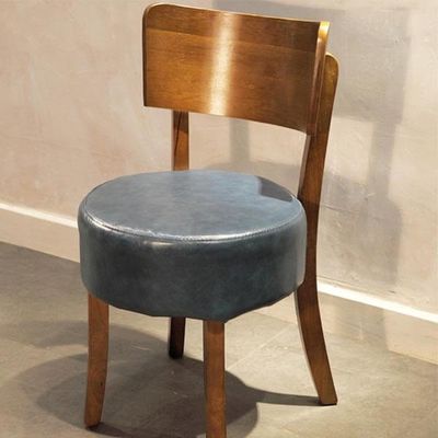 Solid Wooden Chair for Nordic Style Paddle Leisure Cafe Dining Chair Home Upholstery Chair